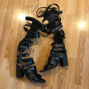 Farylrobin + Free People. Size 7. Gladiators.
